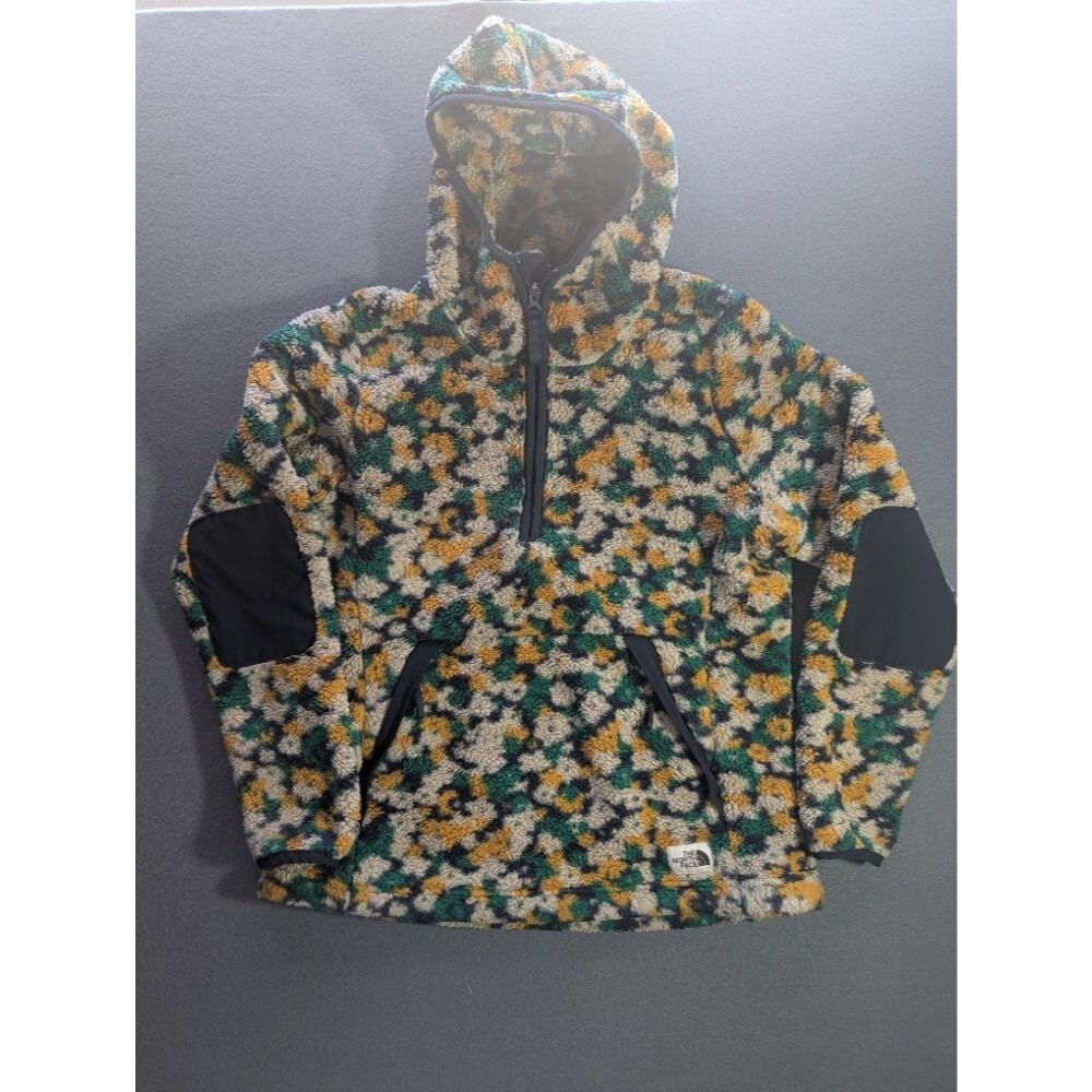 The North Face Women's Fleece Hoodie 100% Polyester Sherpa Fleece Sz M Hooded